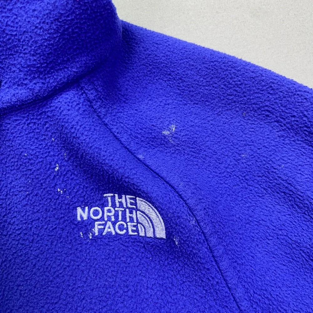 The North‎ Face Fleece Jacket Full Zip Blue Girls Size M (10-12) Gorpcore Grunge